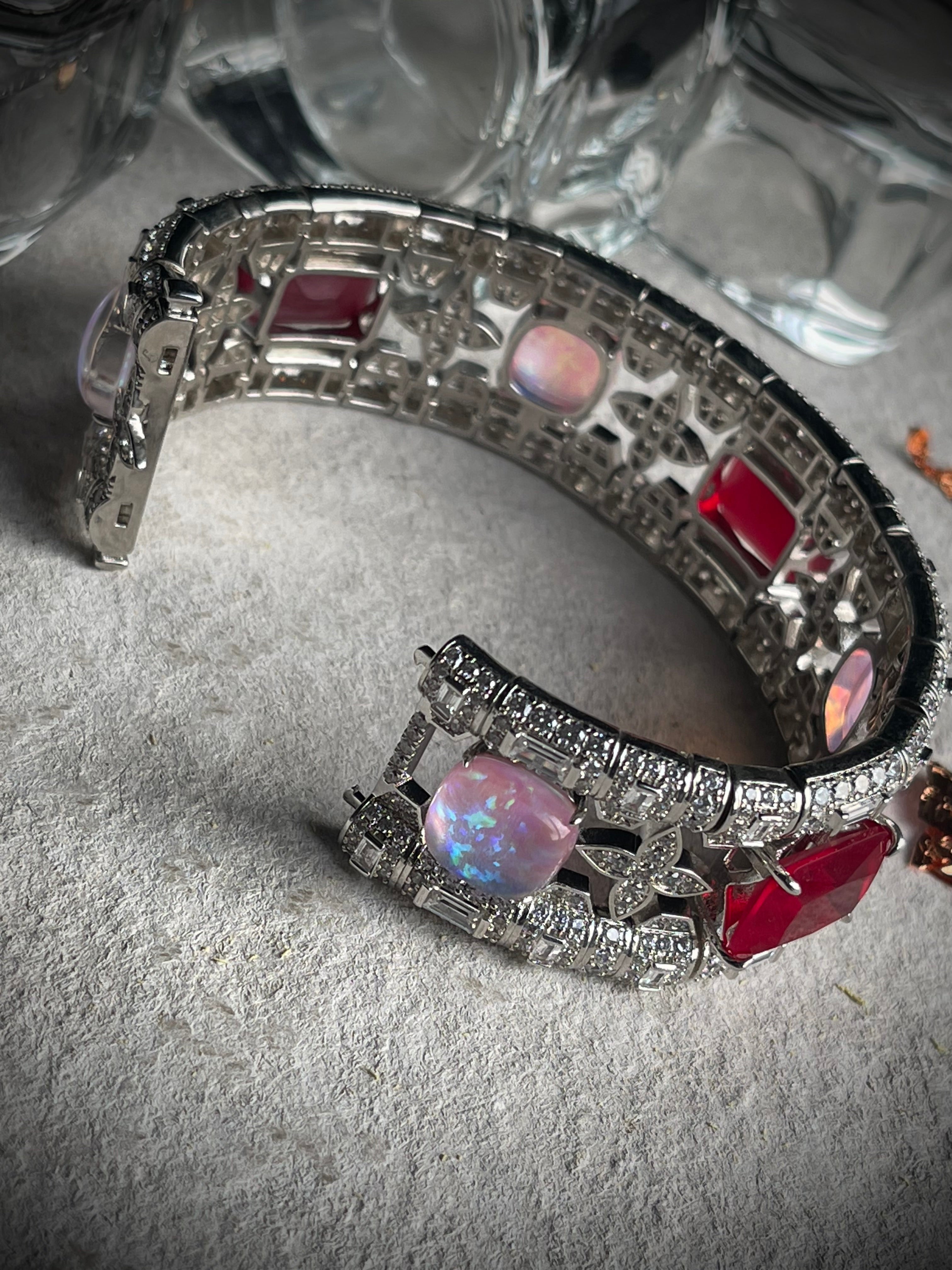 Crimson Opal Majesty Bracelet