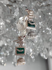 Silver bird-shaped earrings