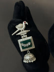 Decorative silver brooch 