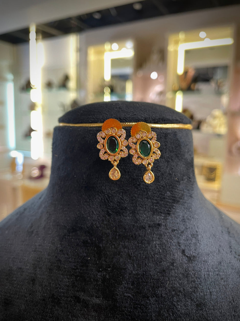 Royal Colorful Floral Necklace Set