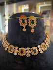 Royal Colorful Floral Necklace Set